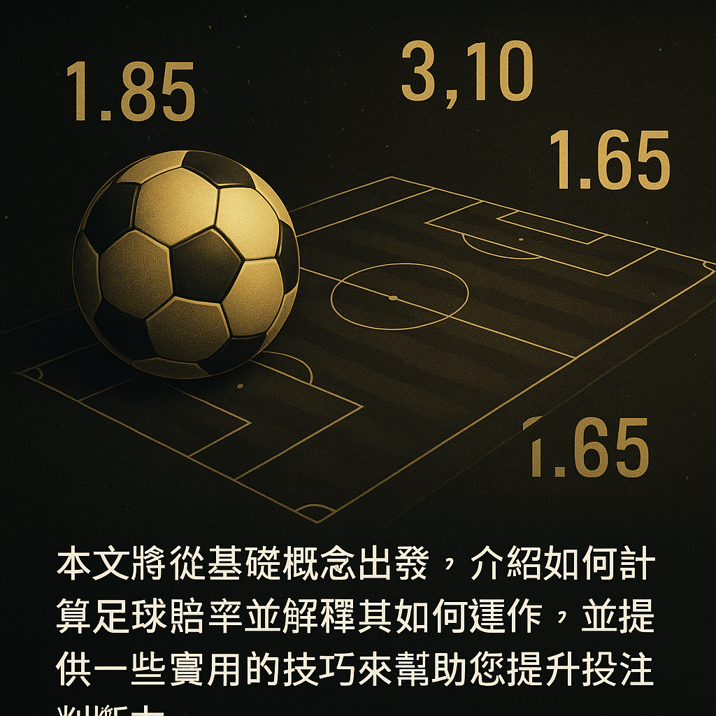 足球賠率計算教學示意圖
