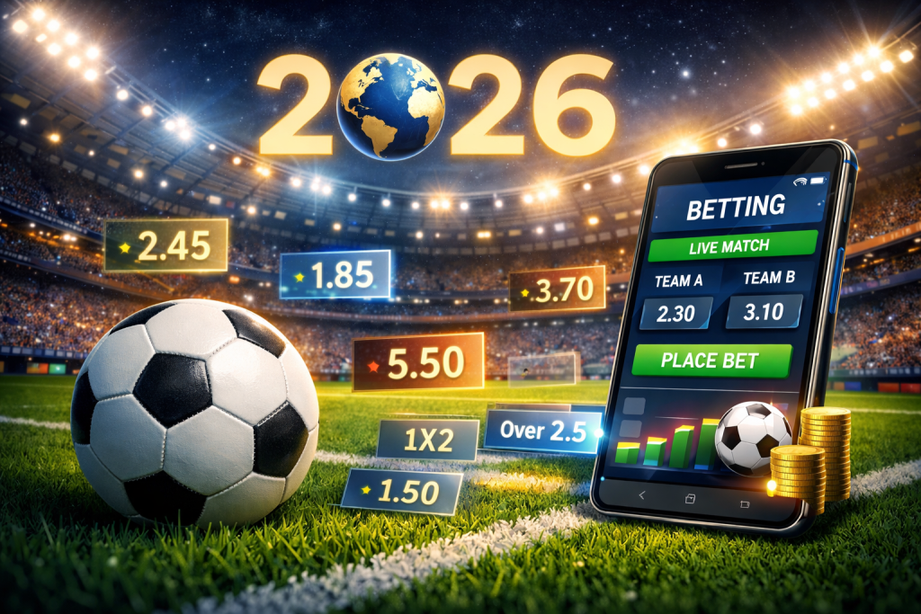 世界盃下注足球概念